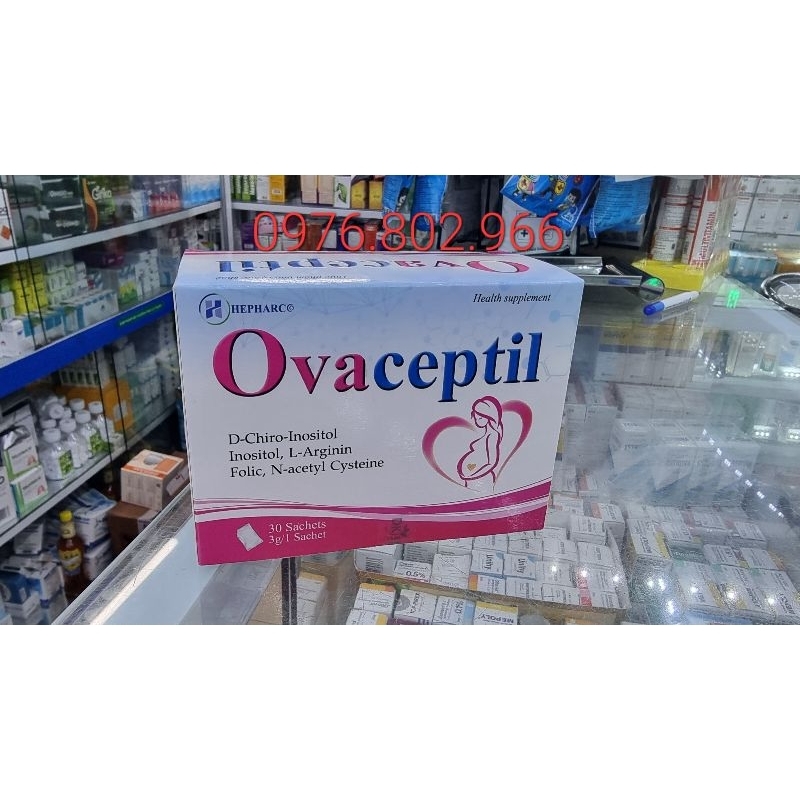 ovaceptil bổ trứng, tăng khả năng thụ thai( Mua 1 tặng 1 hộp vitamin enat)