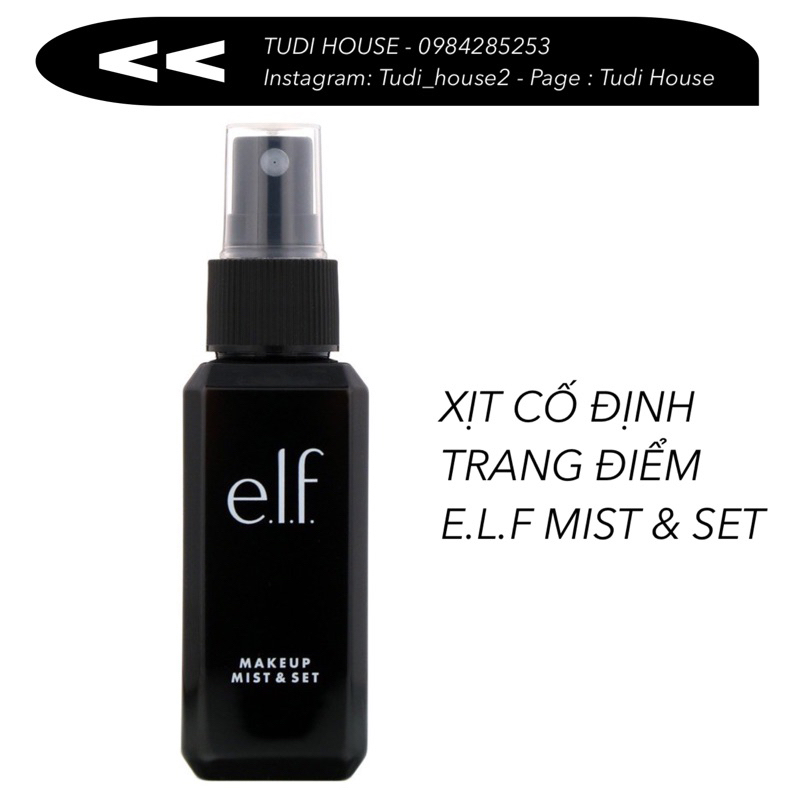 [MẪU MỚI] Xịt trang điểm E.L.F Makeup Mist&Set 60ml