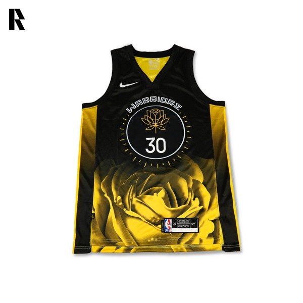 Áo Đấu Bóng Rổ CURRY GOLDEN STATE WARRIORS CITY EDITION JERSEY (HOT-PRESS) - Rainbushop