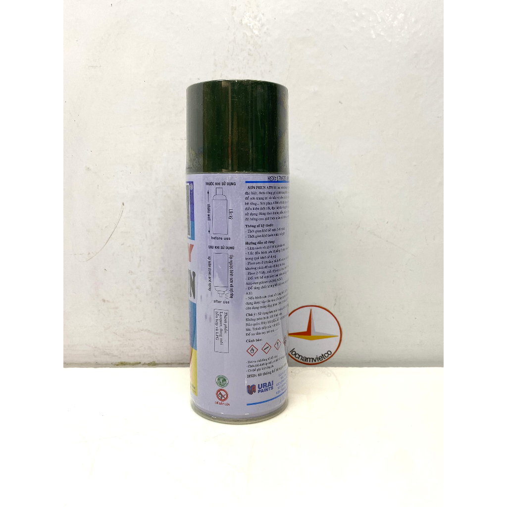 Sơn xịt ATM A268 màu xanh lá đậm