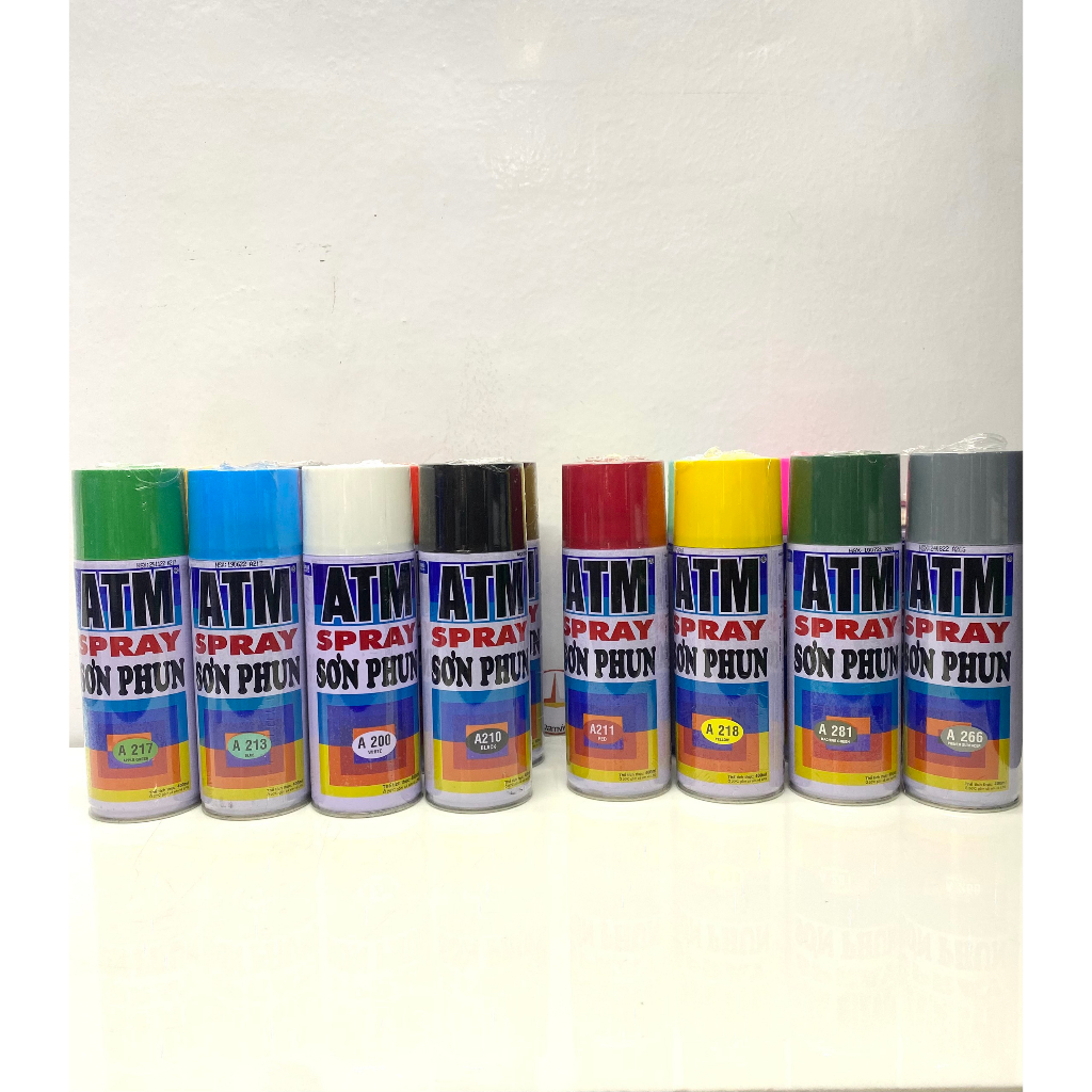 Sơn xịt ATM A268 màu xanh lá đậm