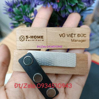 Nam châm cài áo 3 nút,nam châm gắn biển tên nhân viên