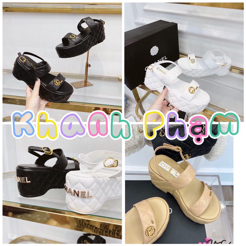 Sandal đế xuồng trần chỉ c••n 3 màu fullbox