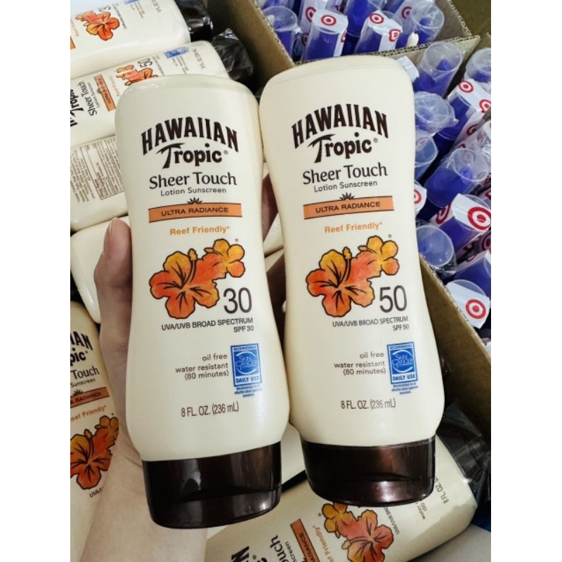 KEM CHỐNG NẮNG HAWAIIAN TROPIC SHEER TOUCH LOTION SUNCREEN SPF 30, SPF 50 236ML
