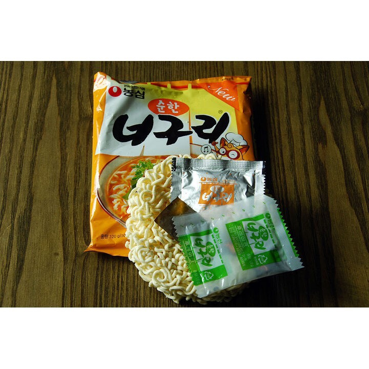 Mỳ Neoguri gấu trúc cay nhẹ - gói 120gr - Nongshim - nhập khẩu Hàn Quốc -  순한너구리멀티팩