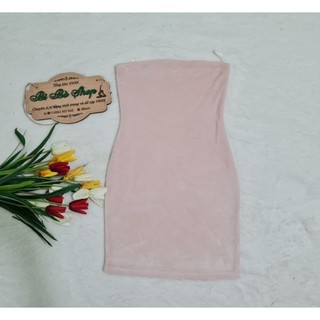 Đầm nhung cup ngực xuất dư xịn hãng Double.zero