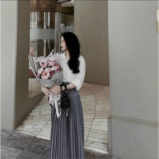 [FREESHIP] Chân Váy Xếp Li Midi V05