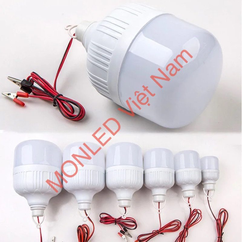 Bóng đèn LED 12v kẹp bình ắc quy
