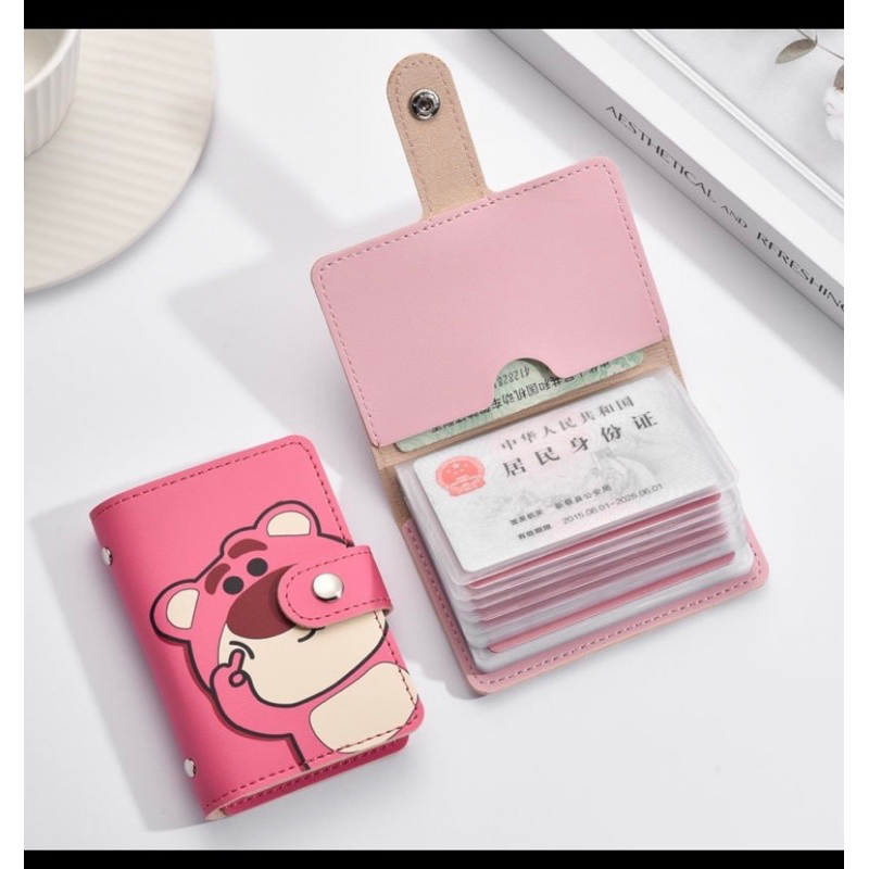 Túi ví để thẻ gấu Dâu Lotso đáng yêu