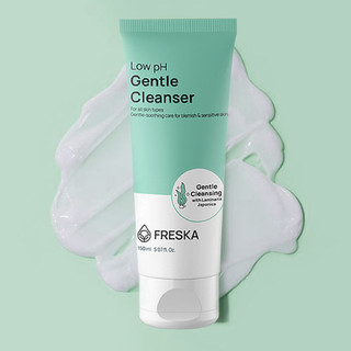 Freska Sữa rửa mặt Low pH Gentle Cleanser 150ml + Klairs Mặt nạ giấy Rich Moist Soothing Tencel Sheet Mask 25ml