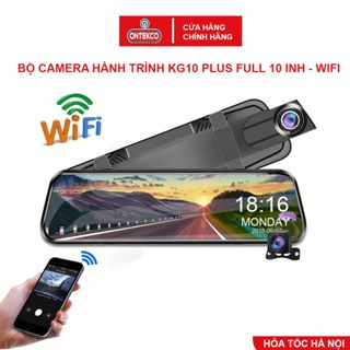 Camera hành trình ONTEKCO KG10 PRO / KG10 PROMAX có wifi,màn hình cảm ứng 10 inh, ghi hình trước sau- Bảo hành 12 tháng