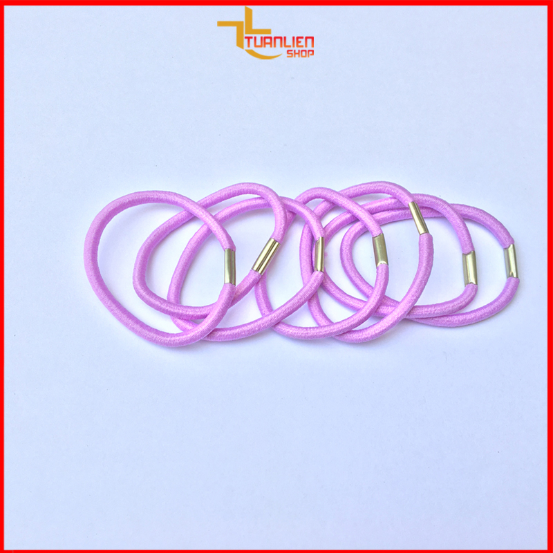 Combo Thun cột tóc khoá ngựa thời trang dễ thương (nhiều màu)