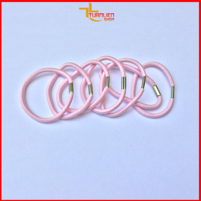 Combo Thun cột tóc khoá ngựa thời trang dễ thương (nhiều màu)