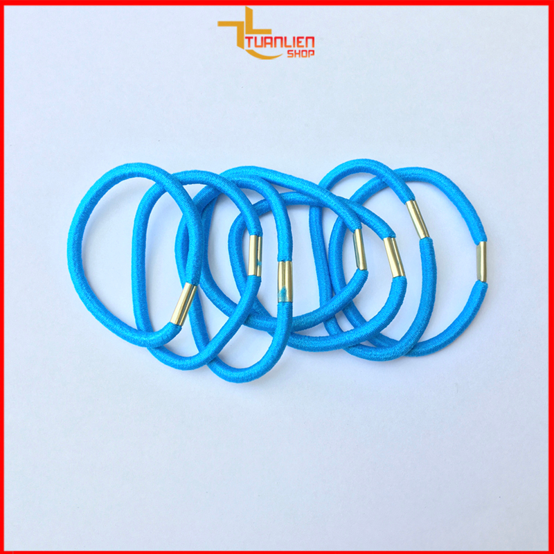 Combo Thun cột tóc khoá ngựa thời trang dễ thương (nhiều màu)