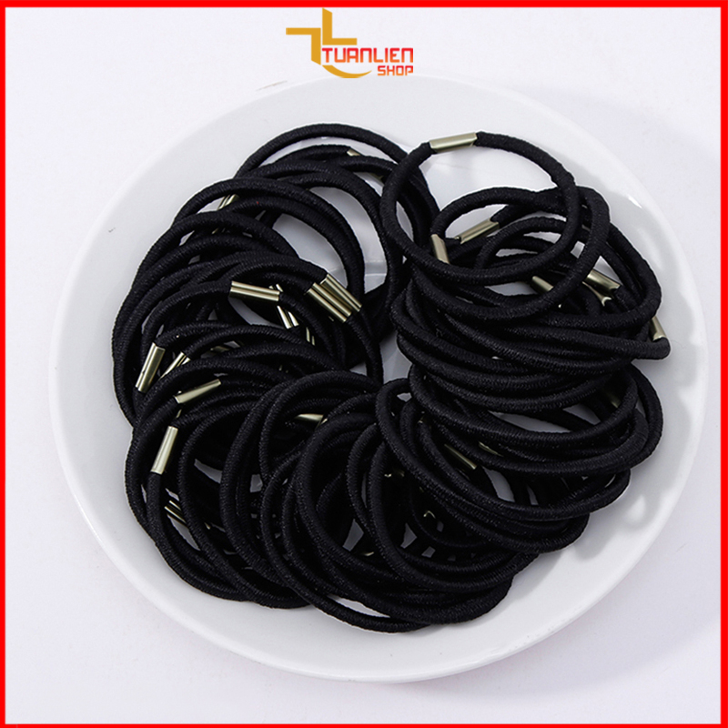 Combo Thun cột tóc khoá ngựa thời trang dễ thương (nhiều màu)