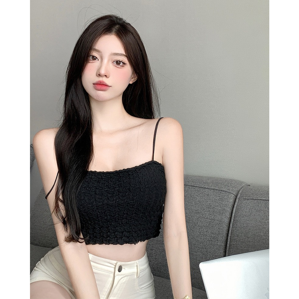 Áo Bra Nữ 2 Dây Xốp Nhún Phong Cách Trẻ Trung Cá Tính Ms Y6