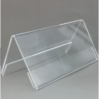 Kệ Mica chữ A 2 mặt - Biển tên chức danh Mica Đài Loan dầy 2mm - Bảng giá sản phẩm - Biển tam giác để bàn