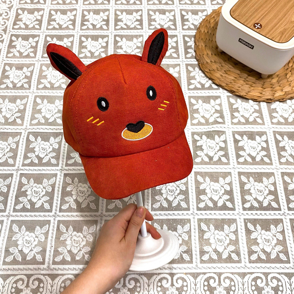 Mũ nón kết thêu hình thú có tai hot hit cho bé - NN39
