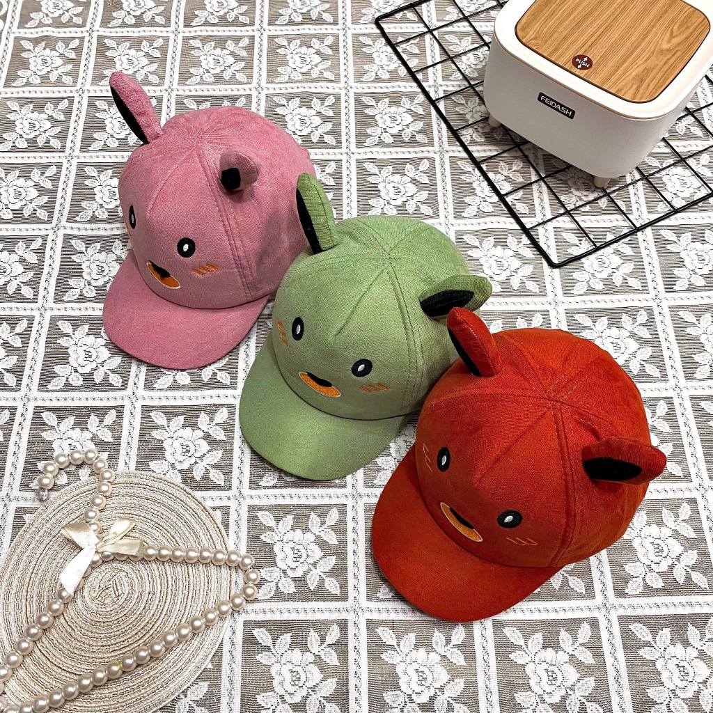 Mũ nón kết thêu hình thú có tai hot hit cho bé - NN39