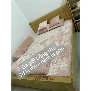 bộ drap lông thỏ siêu êm