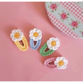 Kẹp tóc cho bé bằng len handmade nhiều mẫu đáng yêu
