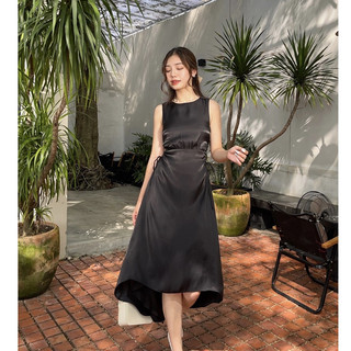 ZAREEN | ĐẦM DÀI KHOÉT EO ZAREEN DAX57 - ĐEN