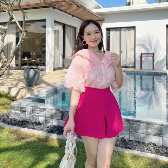 SET ÁO HỞ LƯNG + QUẦN VÁY NĂNG ĐỘNG XINH XẮN