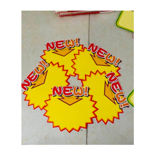 Giấy sale size M, biển sale ghi giá, tên sản phẩm, giấy sale bìa cứng