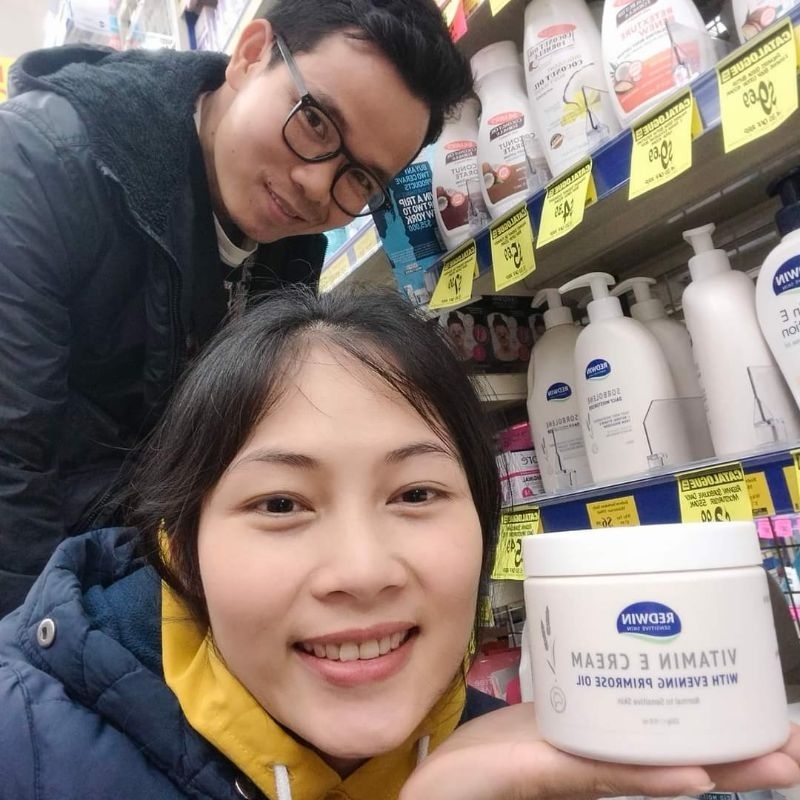 Dưỡng ẩm Vitamin E cream Redwin Úc hũ 300g