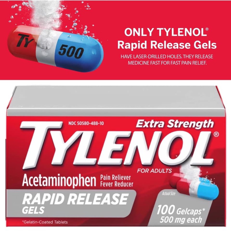 𝙏YLÊ𝙉OL 500mg 290 Viên Của Mỹ và 100 viên