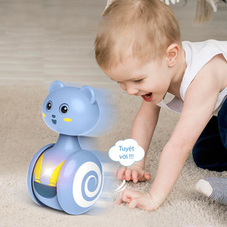 Lật đật đồ chơi phát sáng biết chạy biết chớp mắt siêu đáng yêu