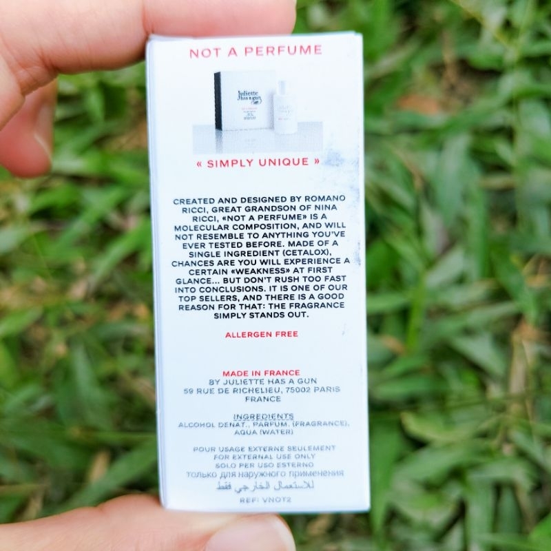 Vial nước hoa Juliette mùi not a perfume