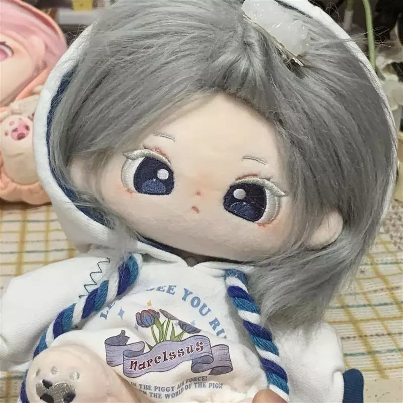 Doll không thuộc tính tóc tơ 20cm có tai và đuôi - Búp bê không thuộc tính 20cm có xương