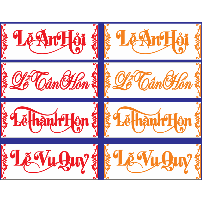 BẢNG TREO CỔNG đám cưới 20x60