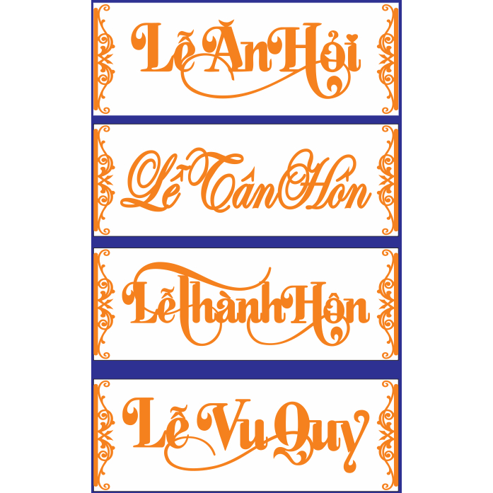 BẢNG TREO CỔNG đám cưới 20x60