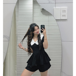 B133 - SET PEPLUM GÂN NỔI 3 MÀU