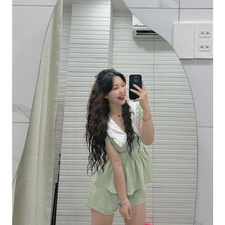 B133 - SET PEPLUM GÂN NỔI 3 MÀU