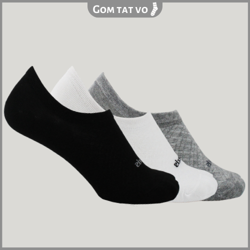 Tất cổ ngắn dành cho nam cao cấp, vớ cổ ngắn sợi cotton mềm mát, nano bạc khử mùi kháng khuẩn - Luxis S08