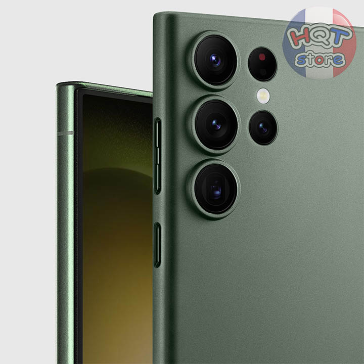 Ốp lưng siêu mỏng Ultra Slim 0.4mm  cho S23 Ultra nhám chống bám vân tay