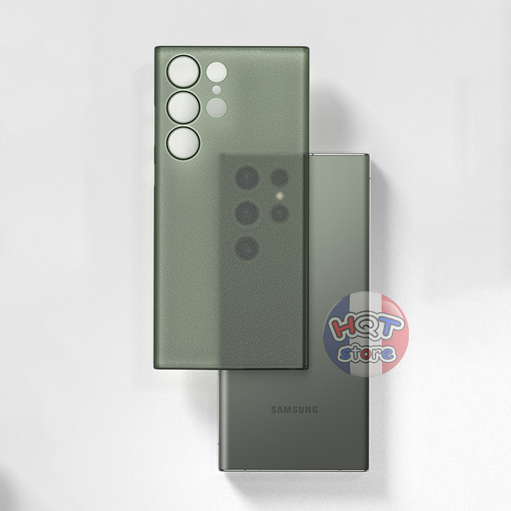 Ốp lưng siêu mỏng Ultra Slim 0.4mm  cho S23 Ultra nhám chống bám vân tay