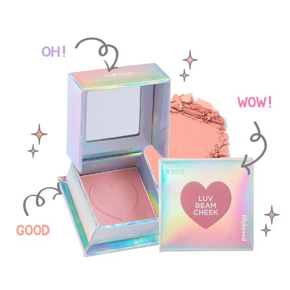 Phấn Má Hồng Lilybyred Luv Beam Cheek Hàn Quốc màu 4 siêu cưng