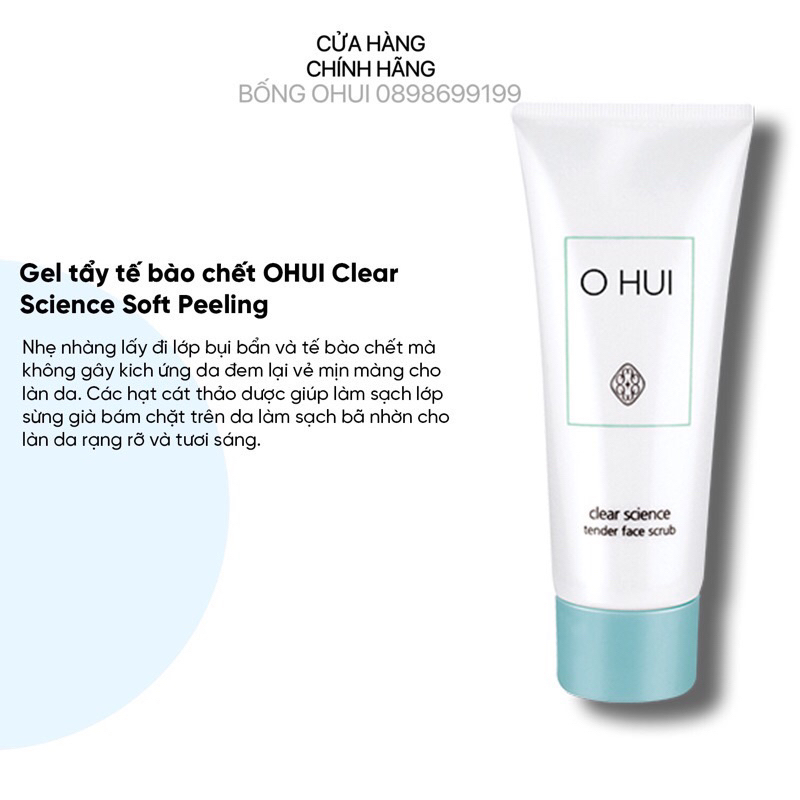 Tẩy tế bào da chết Ohui Clear Science Soft Pêling 100ml