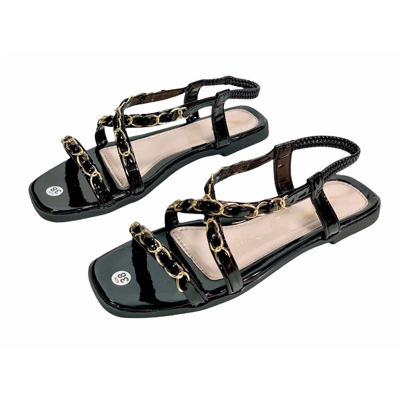 Dép Sandal Nữ Quai Xích Thời Trang Dép Xích Quai Chéo