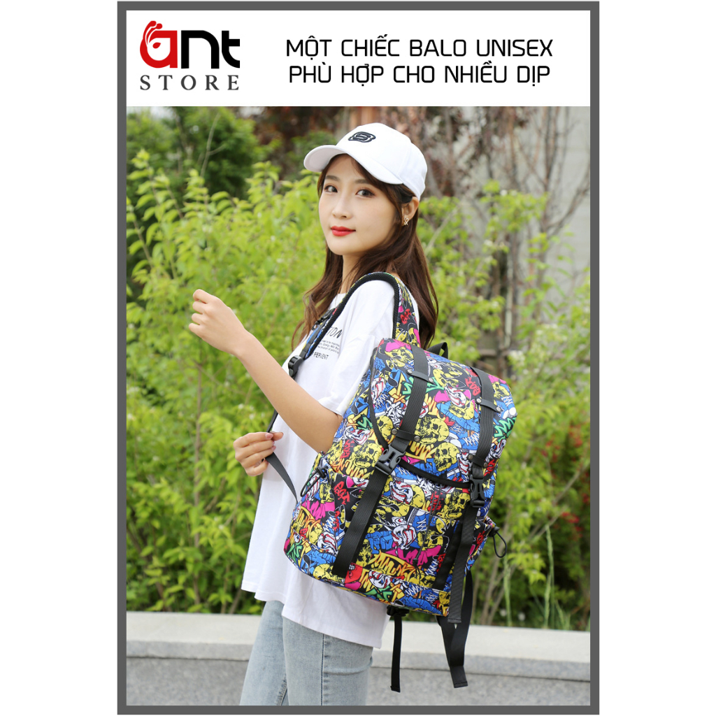 Balo du lịch thời trang 2023 UNISEX. Balo đi học, đi chơi thể tích lớn - không thấm nước