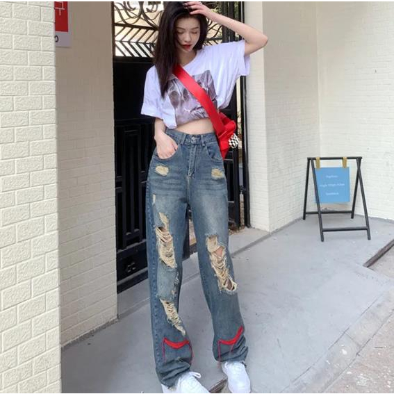 Mua Quần denim rách mùa hè của phụ nữ mỏng phần ing người ăn xin quốc ...