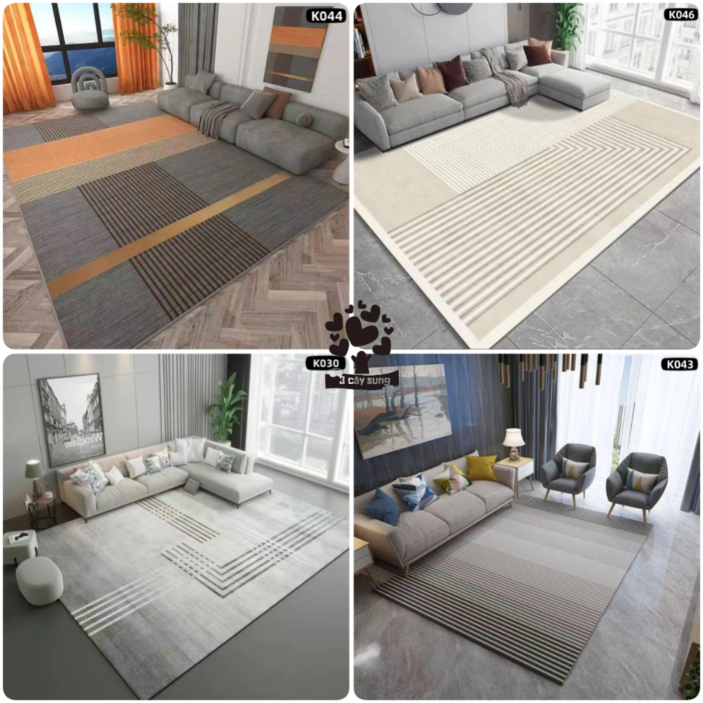 2M*3M/1M6*2M3/thảm nhung pha lê 5D/thảm 3D/chống trơn trượt /Thảm phòng khách. thảm phòng ngủ/không rụng lông.