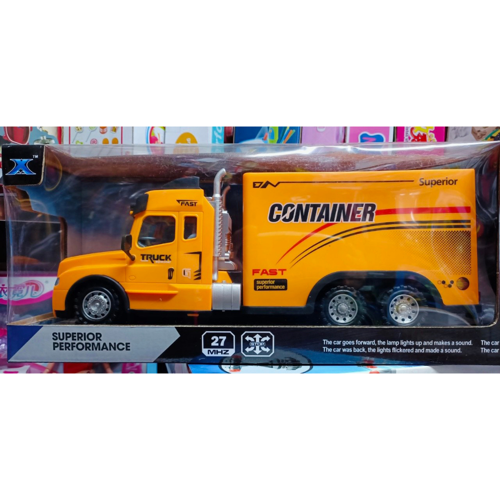 Xe ô tô Tải Container Đồ Chơi Điều Khiển Từ Xa Mã 701A-2 Có Đèn Sáng