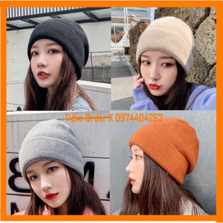 Mũ len beanie nam nữ nhiều màu