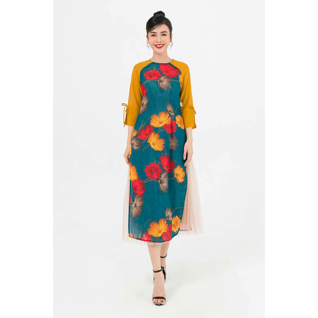 Áo Dài Cách Tân Nữ Lamer Tay Zaplang Phối L61A20Q051