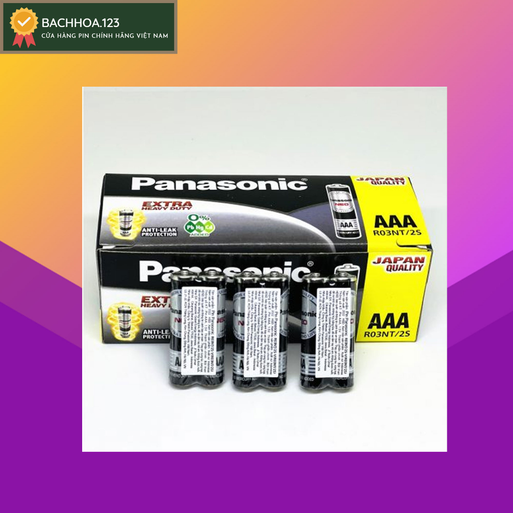 Pin AAA Panasonic NEO R03NT-2S Extra Heavy Duty.